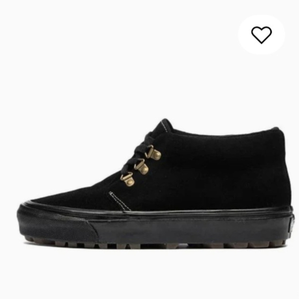 Black Suede Men’s Chukka Boot with Rugged Outsole